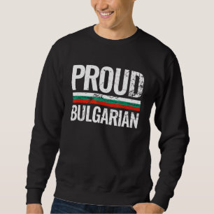 Sweatshirt Fier drapeau bulgare Vintage Bulgarie