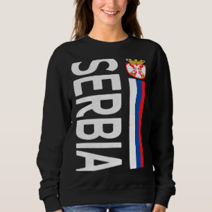Sweatshirt Fier drapeau serbe racines serbes de la fête serbe