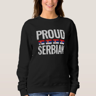 Sweatshirt Fier drapeau serbe Vintage serbe Srbija Serbie