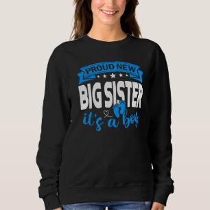 Sweatshirt Fier Nouvelle Grande Soeur C'est un garçon Genre R