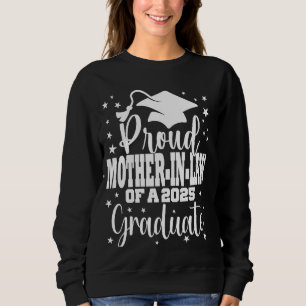 Sweatshirt Fière belle-mère de classe de 2025 Diplômée