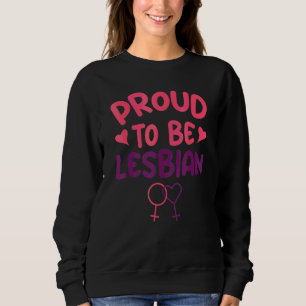 Sweatshirt Fière d'être lesbienne Drapeau de fierté LGBTQ bis