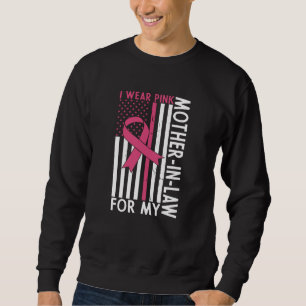 Sweatshirt Fière famille Cancer du sein guerrière Mère-en-Bel