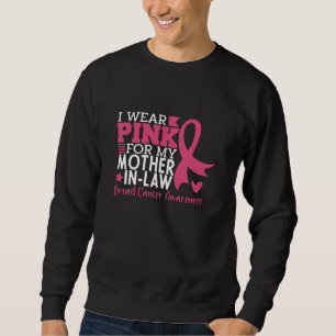 Sweatshirt Fière famille Cancer du sein guerrière Mère-en-Bel