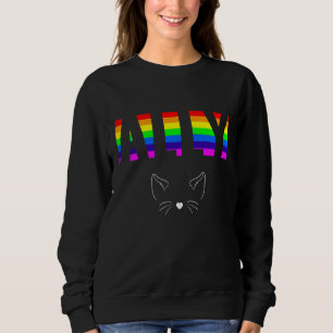 Sweatshirt Fierté alliée LGBTQ Égalité Arc-en-ciel Lesbienne 