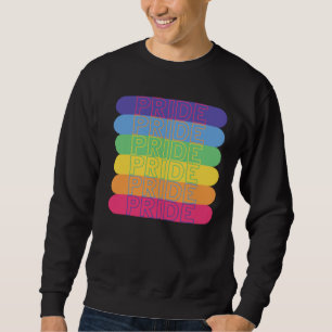 Sweatshirt Fierté dans les couleurs arc-en-ciel