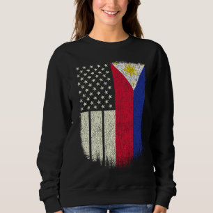 Sweatshirt Fierté Drapeau Philippines Américain Philippin USA