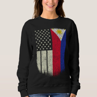 Sweatshirt Fierté Drapeau Philippines Américain Philippin USA
