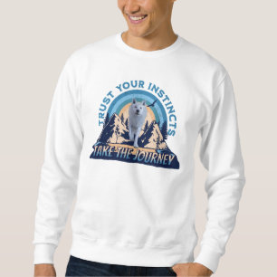 Sweatshirt Fiez-vous à vos instincts Loup arctique