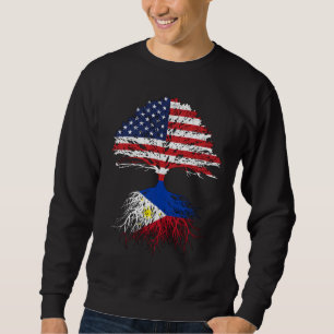 Sweatshirt Filipino Roots American Grosses Philippines Drapea