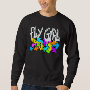 Sweatshirt Fille branchée 80s 90s B Girl Old School Hip Hop 1