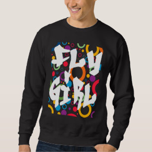 Sweatshirt Fille branchée B Girl hip hop old school 80s 90s