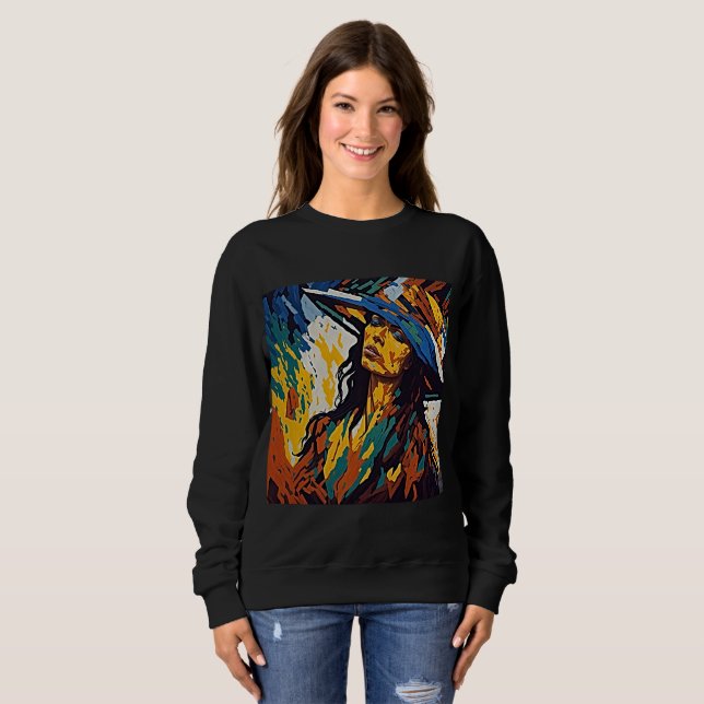 Sweatshirt Fille créative (Devant entier)
