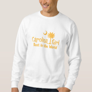 Sweatshirt Fille jaune de la Caroline meilleure au monde