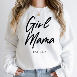 Sweatshirt Fille Mama Custom Est Année Mini Maman Maman Maman