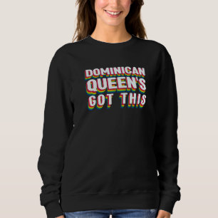 Sweatshirt Fille Maman République Dominicaine Reine Dominicai