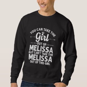 Sweatshirt Fille Sortie De Melissa Tx Texas Drôle Racines Dom