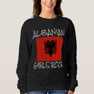 Sweatshirt Filles albanaises Rock Fière d'être albanaise Aigl