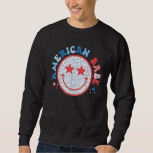 Sweatshirt Filles Américaines Bébé Léopard Sourire Visage 4 J