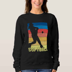 Sweatshirt Filles Fastpitch Player les années 70 80s Retro St