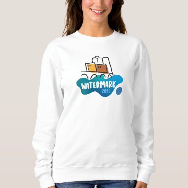 Sweatshirt Filles filigrane Basic (Devant)
