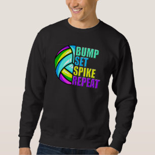 Sweatshirt Filles Volleyball ensemble de balle Spike Répéter 