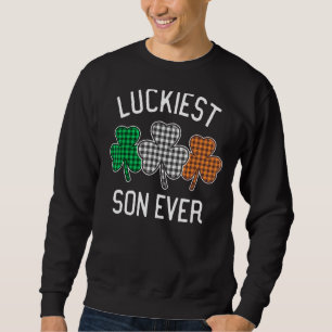 Sweatshirt Fils chanceux Jamais St Patrick Jour S Drapeau irl