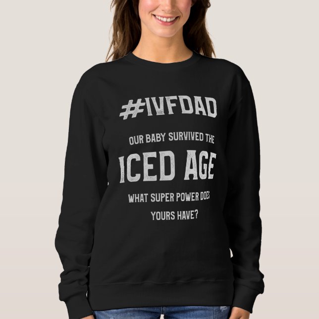Sweatshirt FIV Survivant Guerrier papa jour de transfert de g (Devant)