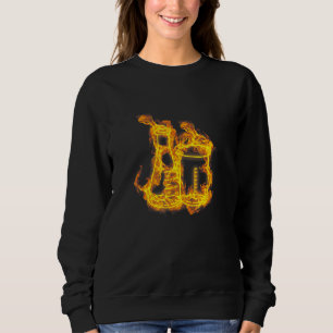 Sweatshirt Flammes de tube de test incendie Kit de science en