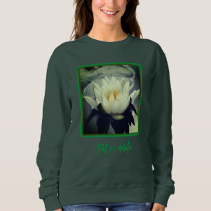 Sweatshirt Fleur de Lotus en Nénuphar Personnalisée