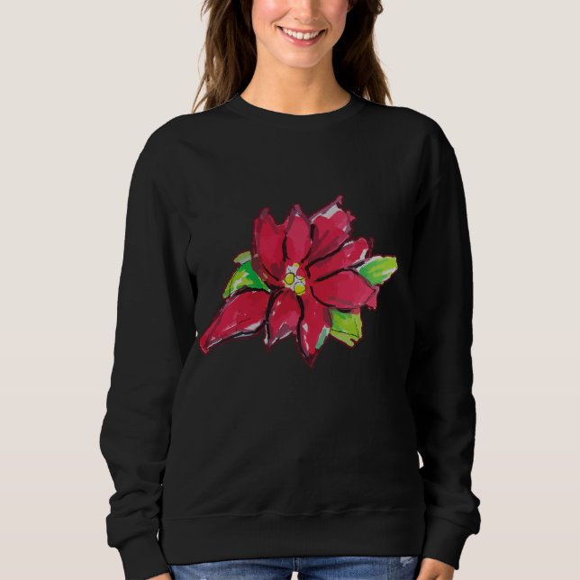 Sweatshirt Fleur de Noël (Devant)