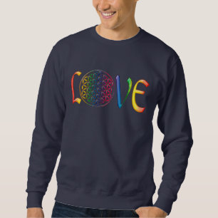 Sweatshirt Fleur de vie / Blume des Lebens - LOVE
