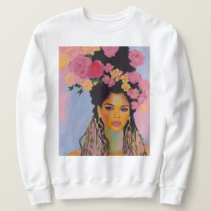 Sweatshirt Fleur Féminine Douce