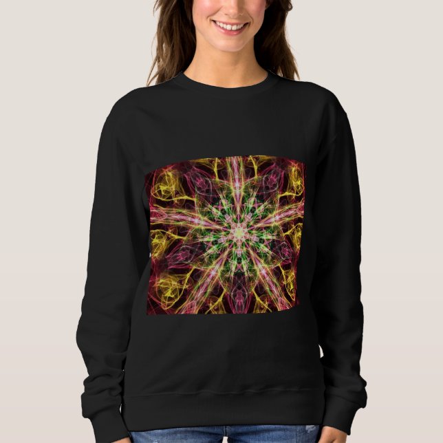 Sweatshirt Fleur numérique (Devant)