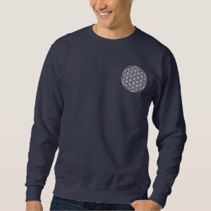 SWEATSHIRT FLEURS DE LA VIE SYMBOLE MYSTIQUE