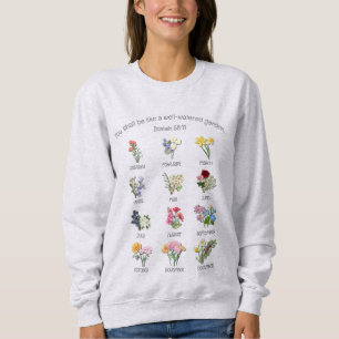 Sweatshirt FLEURS DU MOIS DE NAISSANCE Christian Jan to Dec