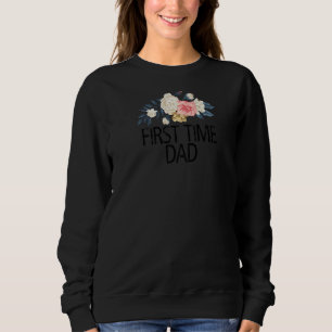 Sweatshirt Fleurs florales Aquarelle première fois papa