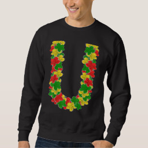 Sweatshirt Fleurs Hawaiian Tropical Summer Vacation colorée