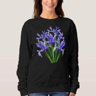 Sweatshirt Fleurs violettes Iris
