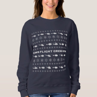 Sweatshirt Flocons de neige et hélicoptères de fête