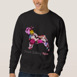 Sweatshirt Floral French Bulldog Maman 68