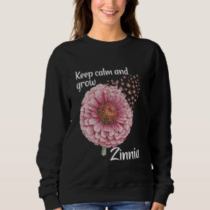 Sweatshirt Floriste Garder Calme Floral Gardener Zinnia