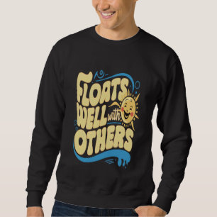 Sweatshirt Flotte bien avec d'autres amusant jeu de mots