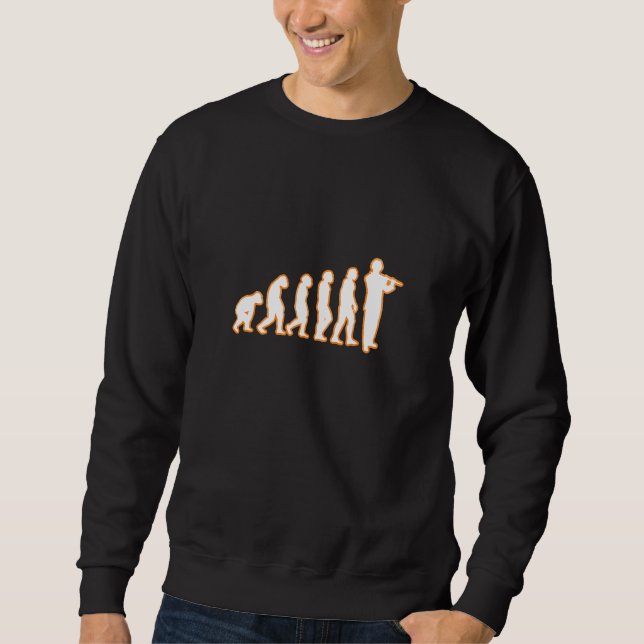 Sweatshirt Flûte d'évolution de la flute (Devant)