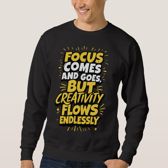 Sweatshirt Flux de créativité sans fin (Devant)
