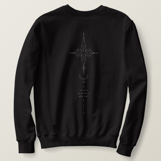 Sweatshirt Folklore Céleste Gothique Vide Graphique (Design dos)