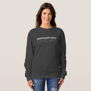 Sweatshirt foncé de l'encolure ras du cou des