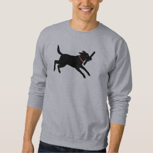 Sweatshirt Fonctionnement espiègle de laboratoire de noir de