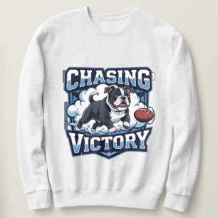 Sweatshirt Football Américain à la Poursuite de la Victoire