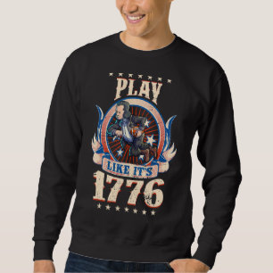 Sweatshirt Football Benjamin Franklin 4 juillet Boy Men Ame